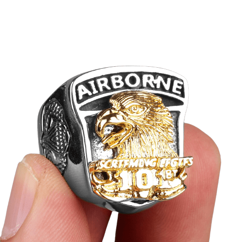 Bague Biker Aigle Royal (Acier) Antre du Motard