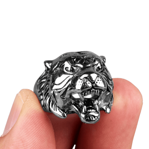 Bague Biker<br> Tigre (Acier)