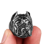 Bague Biker Bulldog (Acier)