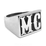 Bague Biker MC (Acier) Silver