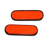 Catadioptre de fourche pour moto Orange