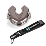 Coque Clé Moto Pack CFMOTO avec Porte-Clé Associé Gris