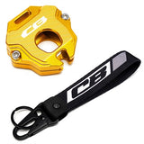 Coque Clé Moto Pack (Honda) CB avec Porte-Clé Associé Doré