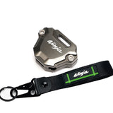 Coque Clé Moto  Pack (Kawasaki) Ninja  avec Porte-Clé Associé Gris