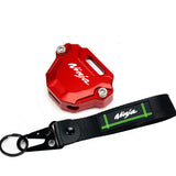 Coque Clé Moto  Pack (Kawasaki) Ninja  avec Porte-Clé Associé Rouge