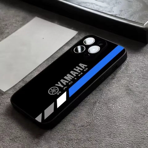 Vinilo o funda para iPhone Motocicleta<br> carreras de yamaha