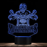Lampe Moto Gang Squelette Biker