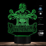 Lampe Moto Gang Squelette Biker