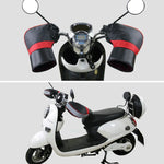 Manchon moto pour hiver en cuir PU