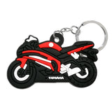 Porte-Clé Moto Caoutchouc Yamaha & Noir & Rouge