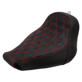 Selle de moto solo maxi confort Couture rouge