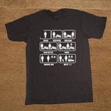 T-Shirt Moto Humour Marron