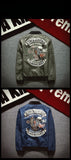 Veste Bomber Moto Squelette en Wheeling