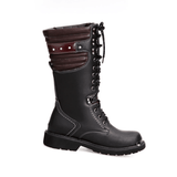 Botte moto noir et rouge