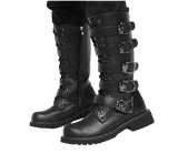 Bottes moto tête de mort