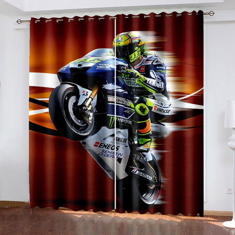 Rideau Moto GP<br> Pilote de Course Rossi 336x183cm