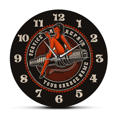 Horloge Murale Moto<br> Femme ou Diablesse - Antre du Motard