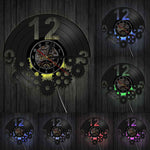 Horloge Murale Moto Demi-Vinyle (LED) Default Title