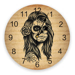 Horloge Murale Moto Femme Zombie Default Title