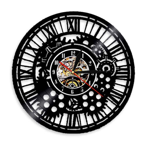 Horloge Murale Moto<br> Pignons Mécaniques - Antre du Motard