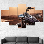 Tableau Moto Harley Avec Cadre