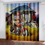 Rideau Moto Station Essence Vintage 336x183cm