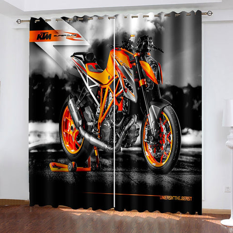 Rideau Moto Roadster KTM Orange 336x183cm