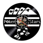 Horloge Murale Moto 4 Symboles du Poker - Antre du Motard