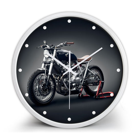 Horloge Murale Moto Cafe Racer - Antre du Motard