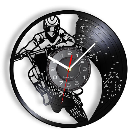 Horloge Murale Moto Cross<br> Wheeling - Antre du Motard