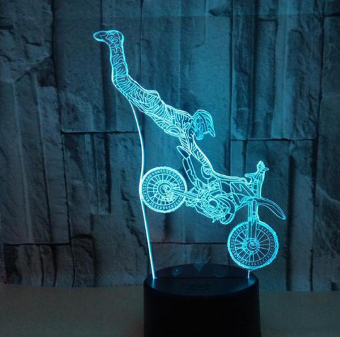 Lampe Moto Cross Acrobatie