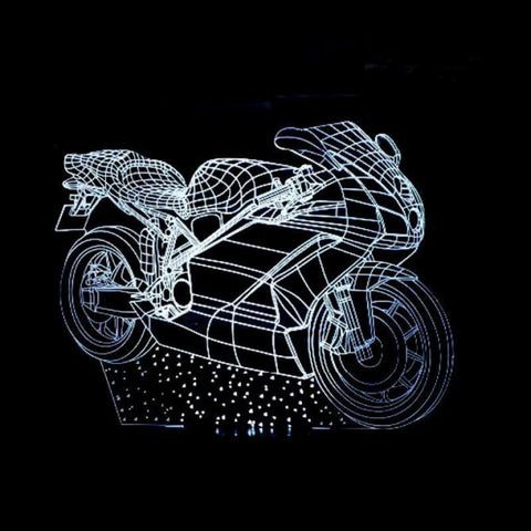 Lampe Moto<br> Plans 3D