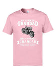 T-Shirt Moto Grand-Père Motard en Rose - Antre du Motard