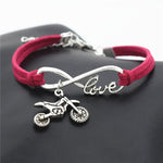 Bracelet Motocross Rose pour Femme (Simili Cuir) Default Title