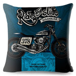 Housse de Coussin Décoratif Moto Ride and Slide Default Title