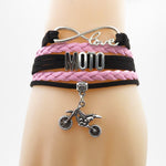 Bracelet Motard Rose Motocross (Cuir) Default Title