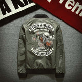 Veste Bomber Moto Squelette en Wheeling 3XL 96-105kg