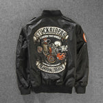 Veste Bomber Moto Squelette Biker