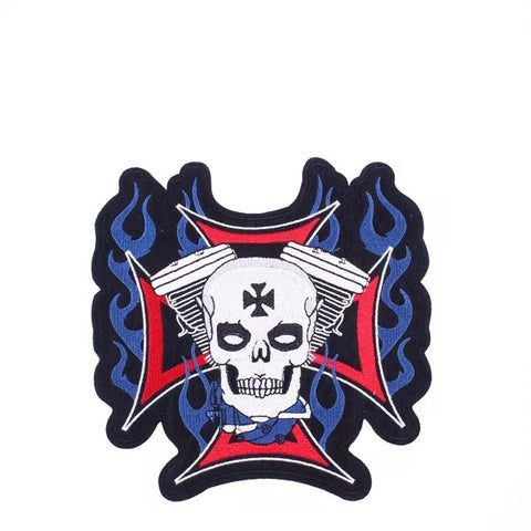 Patch Biker<br> Croix et Crâne - Antre du Motard