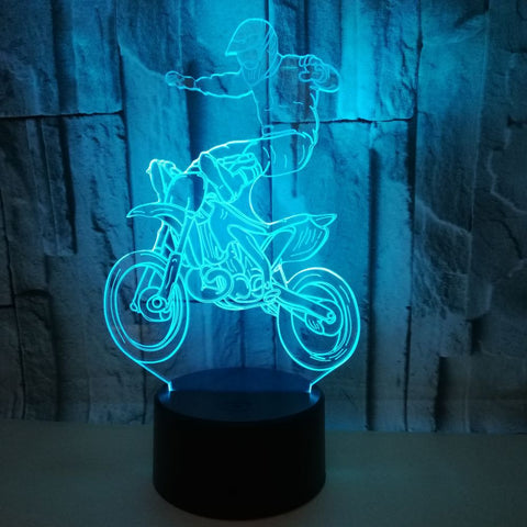 Lampe Moto Cross Figure Acrobatique (LED)