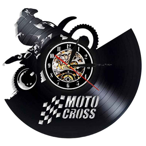 Horloge Murale Moto Cross Course - Antre du Motard