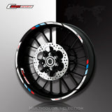 Motorcycle front and rear wheels Edge Outer Rim Sticker Reflective Stripe Wheel Decals For BMW C650 sport