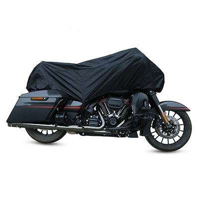 Demi-Housse Moto<br> Waterproof Noir L-245x105x60cm