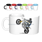 Supermoto Ceramic Mugs Coffee Cups Milk Tea Mug Supermoto Motocross Moto Cross Supercross Enduro Motorcycle Motorcyclist