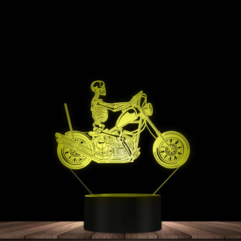 Lampe Moto<br> Skull Biker - Antre du Motard