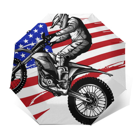 Parapluie Moto Cross<br> USA Outer Print