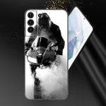 Coque Téléphone Samsung Moto Burn en Noir et Blanc Samsung S8