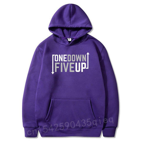 Sweat Biker<br> One Down Five Up Violet - Antre du Motard