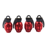 Bouchon de Valve Moto Grenade Rouge (Pack de 4) Default Title