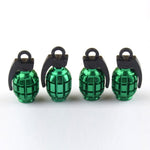 Bouchon de Valve Moto Grenade Vert (Pack de 4) Default Title